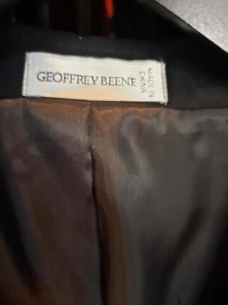 Geoffrey Beene Black‎ 2 Button Blazer Size 40R